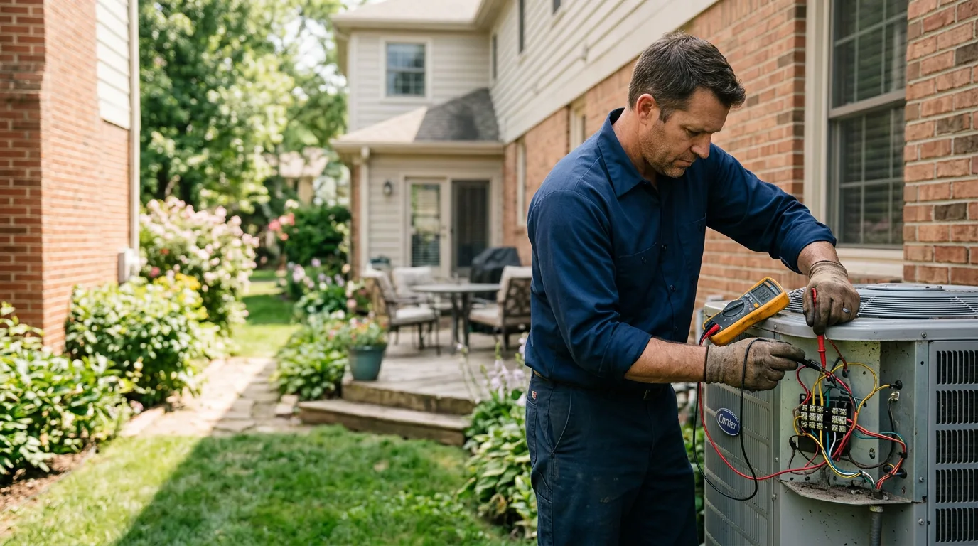 HVAC technician working near Carthage, NC